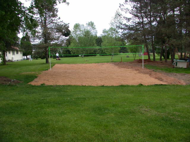 nets are up, ready to play