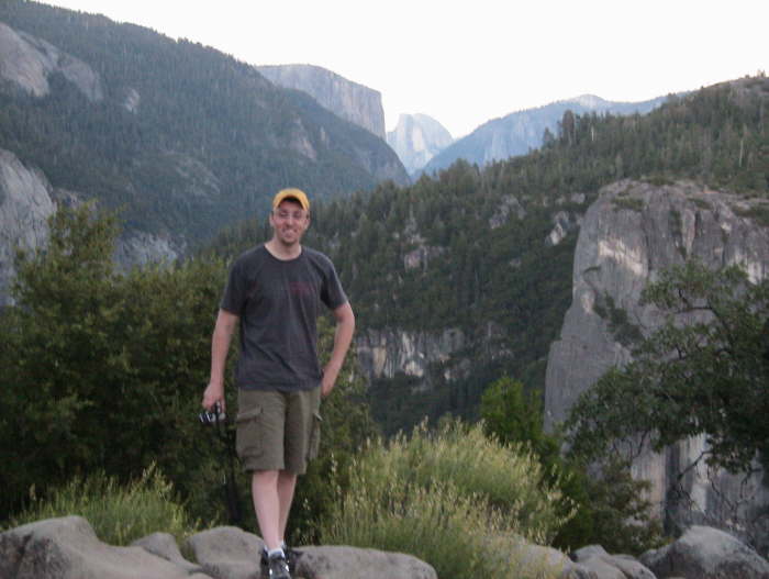 Half dome from park entrance road