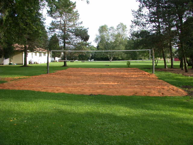 New sawdust down, and courtlines